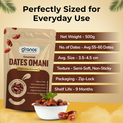 Granos Omani Dates 500g | Produce Of Oman