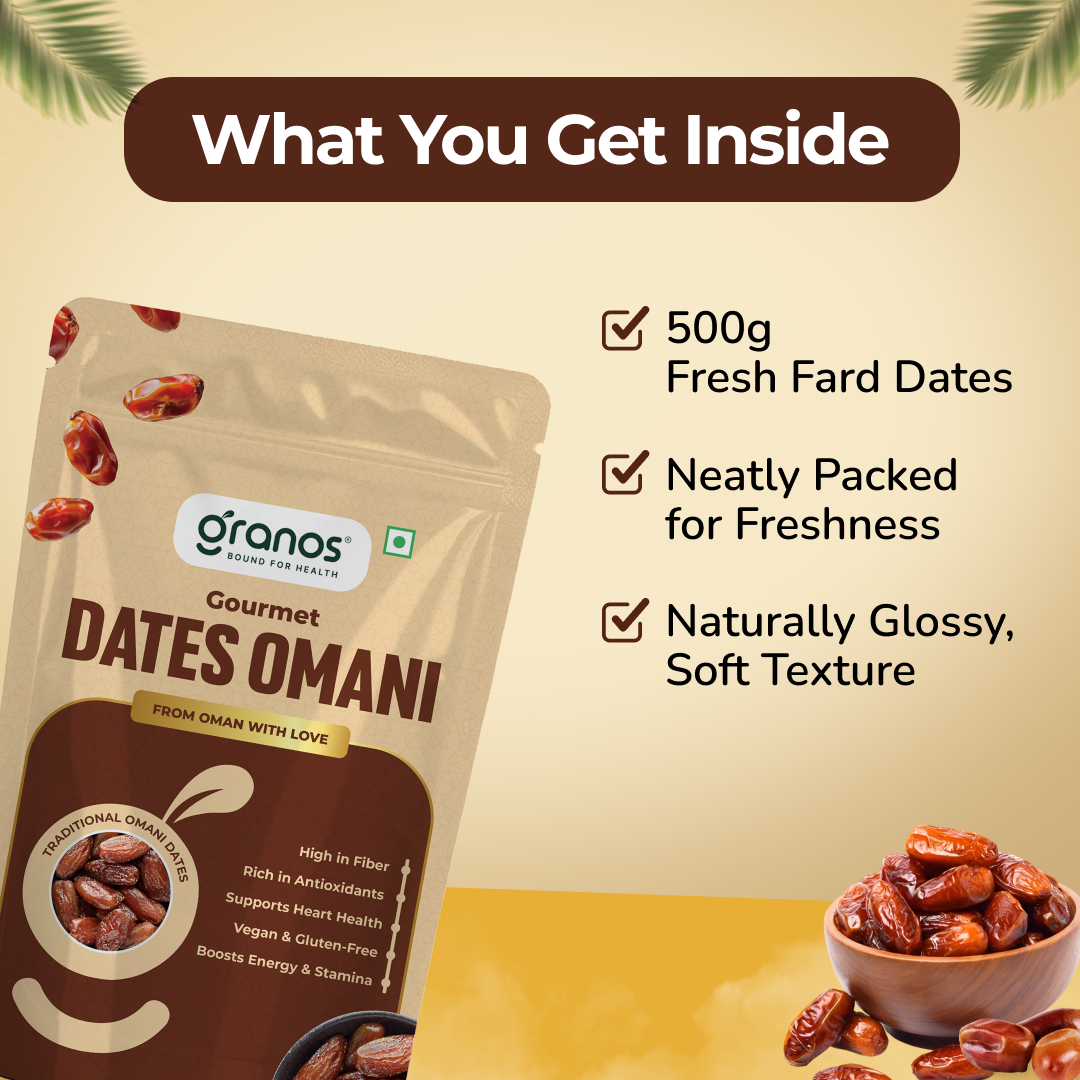 Granos Omani Dates 500g | Produce Of Oman