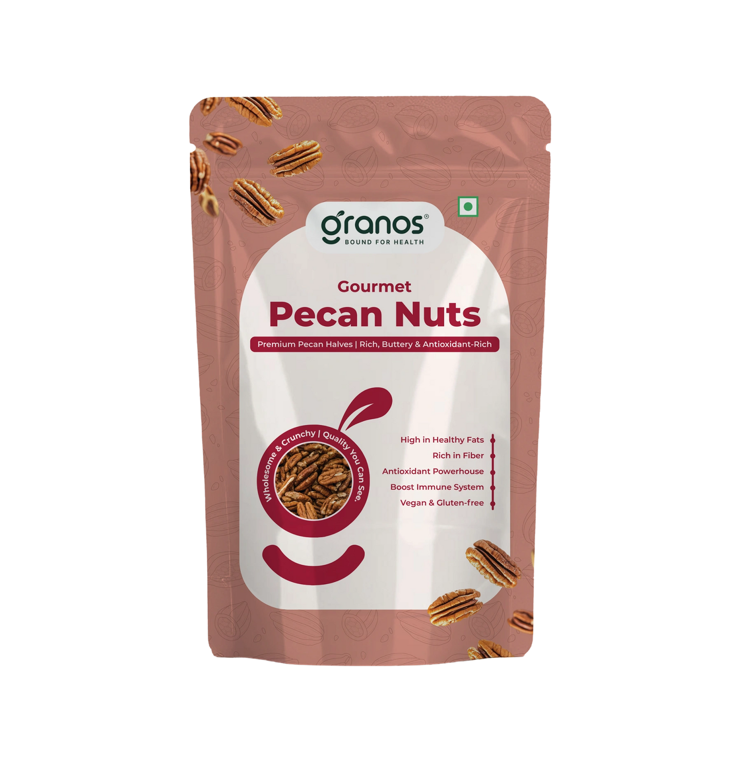 Granos Exotic Pecan nuts 200g | Produce Of USA