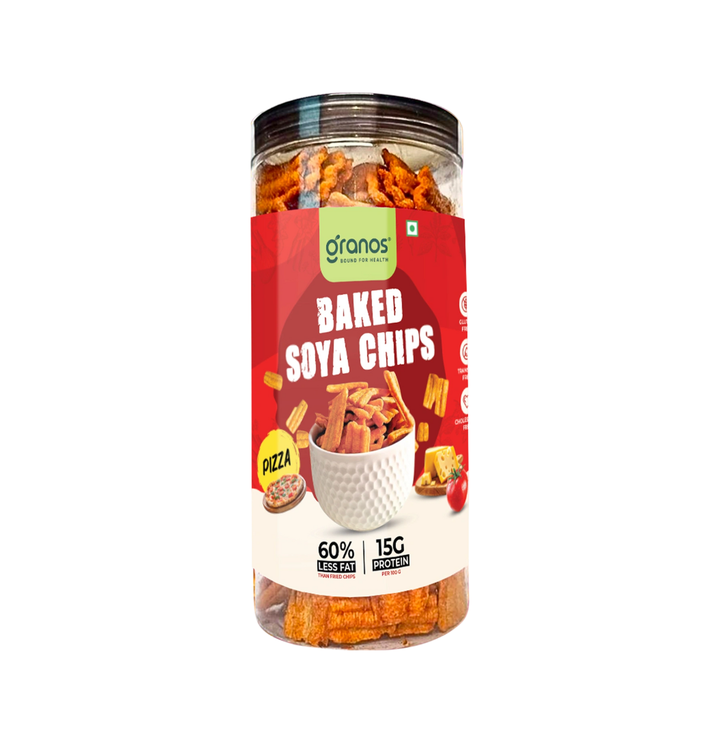 Granos Baked Soya Chips 200g Pizza