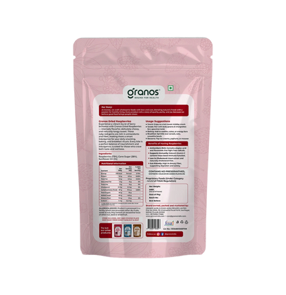Granos Exotic Dried Raspberries 150g