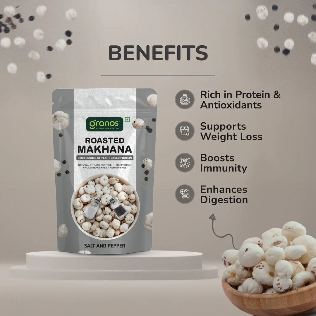 Granos Roasted Makhana 60g Salt & Pepper